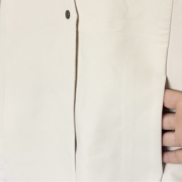 ADAY Strategy Blazer XS oat cream boxy jacket snap career Stretch Office neutral - Picture 7 of 13